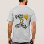 Herren Basic T-Shirt Sommerferien (Rückseite)