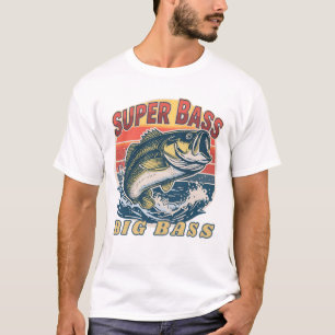 Herren Basic T-Shirt Super Bass Big Bass