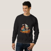 Herren Basic T-Shirt Sweatshirt (Vorne ganz)