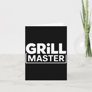 Herren BBQ Grill Meister Hinterhof Barbecue Rauch  Karte