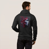 Herren Bella+Leinwand Full-Zip - Abstrakt Art. 4 Hoodie (Schwarz voll)