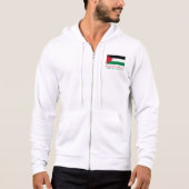Herren Bella+Leinwand Full-Zip Hoodie (Palästina) (Vorderseite)