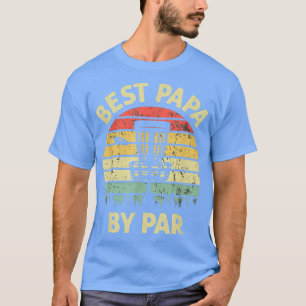 Herren Best Papa By Par Disc Golf Golfer Spieler L T-Shirt
