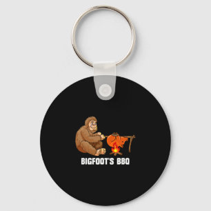 Herren Bigfoot BBQ Sasquatch Barbecue Koch Schlüsselanhänger