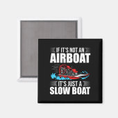 Herren Boot Fahrer Airboot fahren Boot Magnet (Vorderseite/Rückseite)