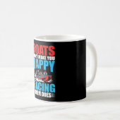 Herren Boot Fahrer Drag Boating Boot Rennfahrer Fa Kaffeetasse (VorderseiteRechts)