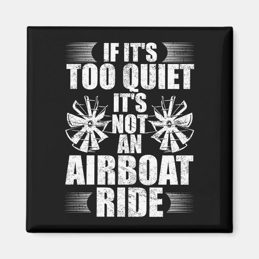 Herren Bootfahrer Airbooting Airboot Kapitän Boot Magnet (Vorne)