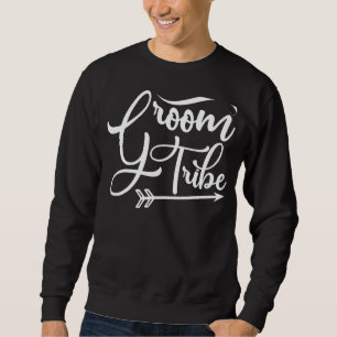 Herren Bräutigam Stamm Süße Hochzeit Passende Fris Sweatshirt