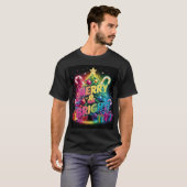 Herren Bright & Bold Neon Weihnachtsferien Vibes T-Shirt (Vorne ganz)