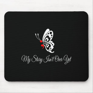 Herren-Butterfly-Semikolon-Shirt Mai Psychische Ge Mousepad