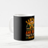Herren Camping Bier Camp Leben Wald Camper Kaffeetasse (Vorderseite Links)