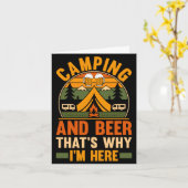 Herren Camping Bier Camp Leben Wald Camper Karte (Gelbe Blume)