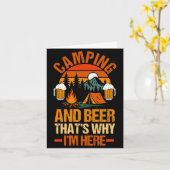Herren Camping Bier Camp Leben Wald Camper Karte (Gelbe Blume)
