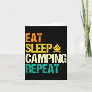 Herren Camping Lagerfeuer Camp Leben Wald Camper Karte