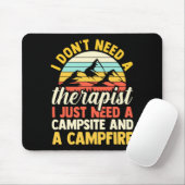 Herren Camping Lagerfeuer Camp Leben Wald Camper Mousepad (Mit Mouse)