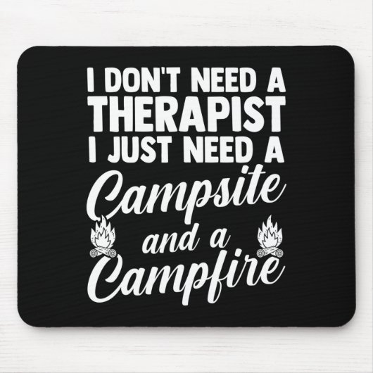 Herren Camping Lagerfeuer Camp Leben Wald Camper Mousepad (Vorne)