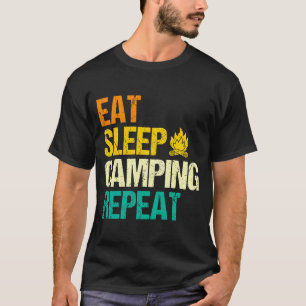 Herren Camping Lagerfeuer Camp Leben Wald Camper T-Shirt
