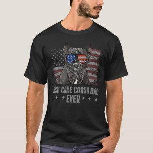 Herren Cane Corso Bester Hund Papa Aller Retro USA T-Shirt
