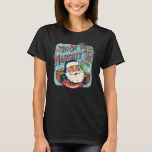 Herren Cannon Weihnachten Ungezogen Liste Santa x T-Shirt