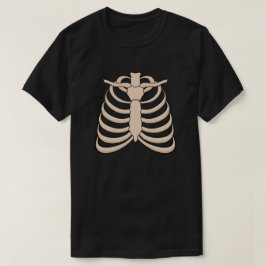 Herren Cartoon-Rippen-Halloween-T-Shirt T-Shirt