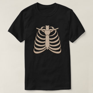 Herren Cartoon-Rippen-Halloween-T-Shirt T-Shirt