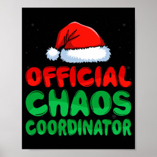 Herren Chaos Koordinator Santa Hut Weihnachten Url Poster