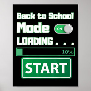Herren Ck To School Modus wird geladen – Gamer Sty Poster