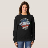 Herren Conrad Bester Vater Held US-Flagge Personal Sweatshirt (Vorne ganz)