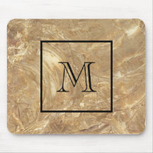 Herren Creme Marmor Monogramm
