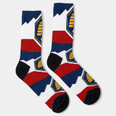 Herren Crew Socken mit Flagge des US-Bundesstaates (Rechts)