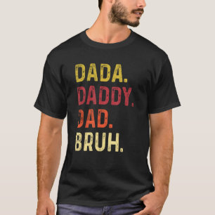 Herren Dada Daddy Papa Bruh Familie Vatertag Vinta T-Shirt