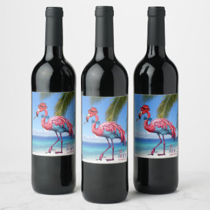 Herren DAS IST DER TYP DER IN RENTE GEHT Flamingo Weinetikett