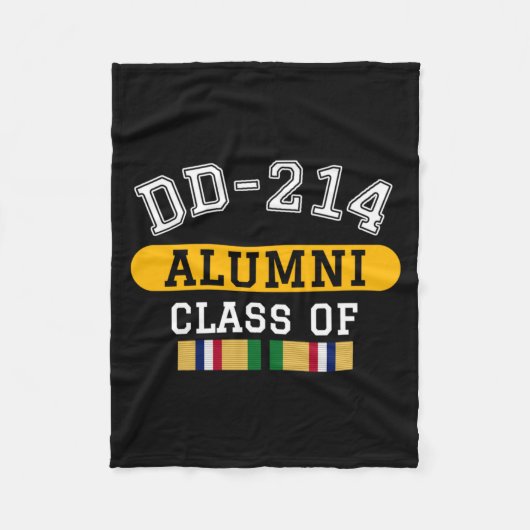 Herren Dd-214 Alumni Cl Of Desert Storm Veteran Fleecedecke (Vorderseite)