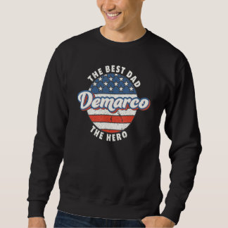 Herren Demarco Bester Vater Held US-Flagge Persona Sweatshirt