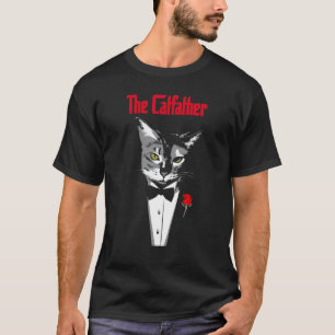 Herren Der Katzenvater Katzen Papa Vater Besitzer T-Shirt