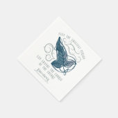 Herren-der-Ringe-Elben-Brosche-Zitat-Grafik Serviette (Ecke)