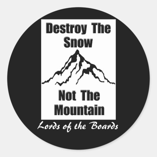 Herren der Vorstände Runder Aufkleber (Vorderseite)