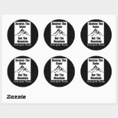 Herren der Vorstände Runder Aufkleber (Blatt)