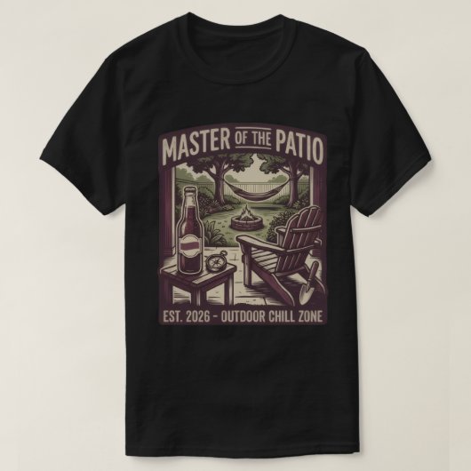 Herren des Patio T-Shirts (Design vorne)