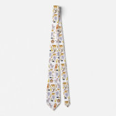 Herren Designer Affe Tiger Elefant Krawatte (Vorderseite)