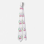 Herren Designer Blumen Elefant Krawatte (Vorderseite)
