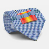 Herren Designer Krawatten Blau Lock (Gerollt)