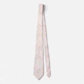 Herren Designer Krawatten Bunte Herzen (Vorderseite)