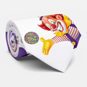 Herren Designer Krawatten Clown