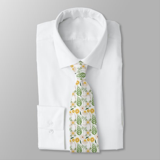 Herren Designer Krawatten floral (Gebunden)