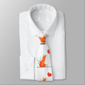 Herren Designer Krawatten Foxy Rote Herzen (Gebunden)