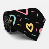 Herren Designer Krawatten Klassisch Schwarze Farbi (Gerollt)