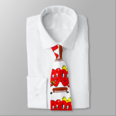 Herren Designer Krawatten Paar rote Herzen (Gebunden)