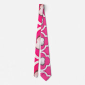 Herren Designer Krawatten Rosa (Rückseite)