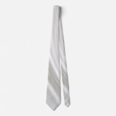 Herren Designer Krawatten Satin Silber (Vorderseite)